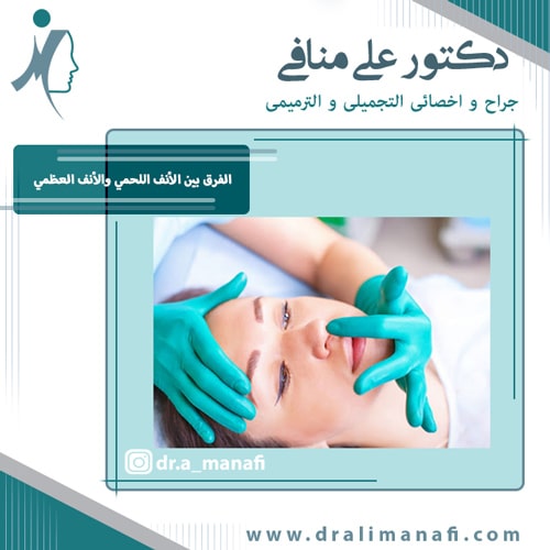 الفرق بين الأنف اللحمي والأنف العظمي